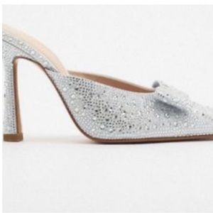 Zara sparkle mules